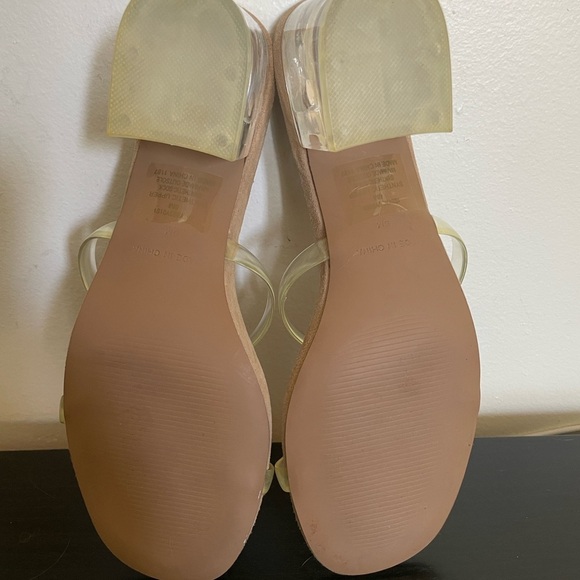 Steve Madden Issy Clear/Tan vinyl mules - Picture 8 of 9